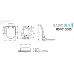 【已停產】Roca 804010005 Multiclean Basic 圓形電子廁板